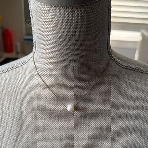 Elegant White Pearl Necklace